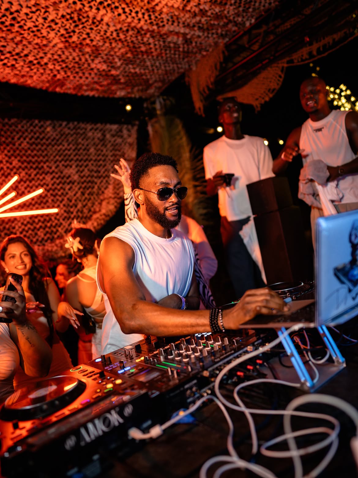 DJ Booth — Wide view with live audience