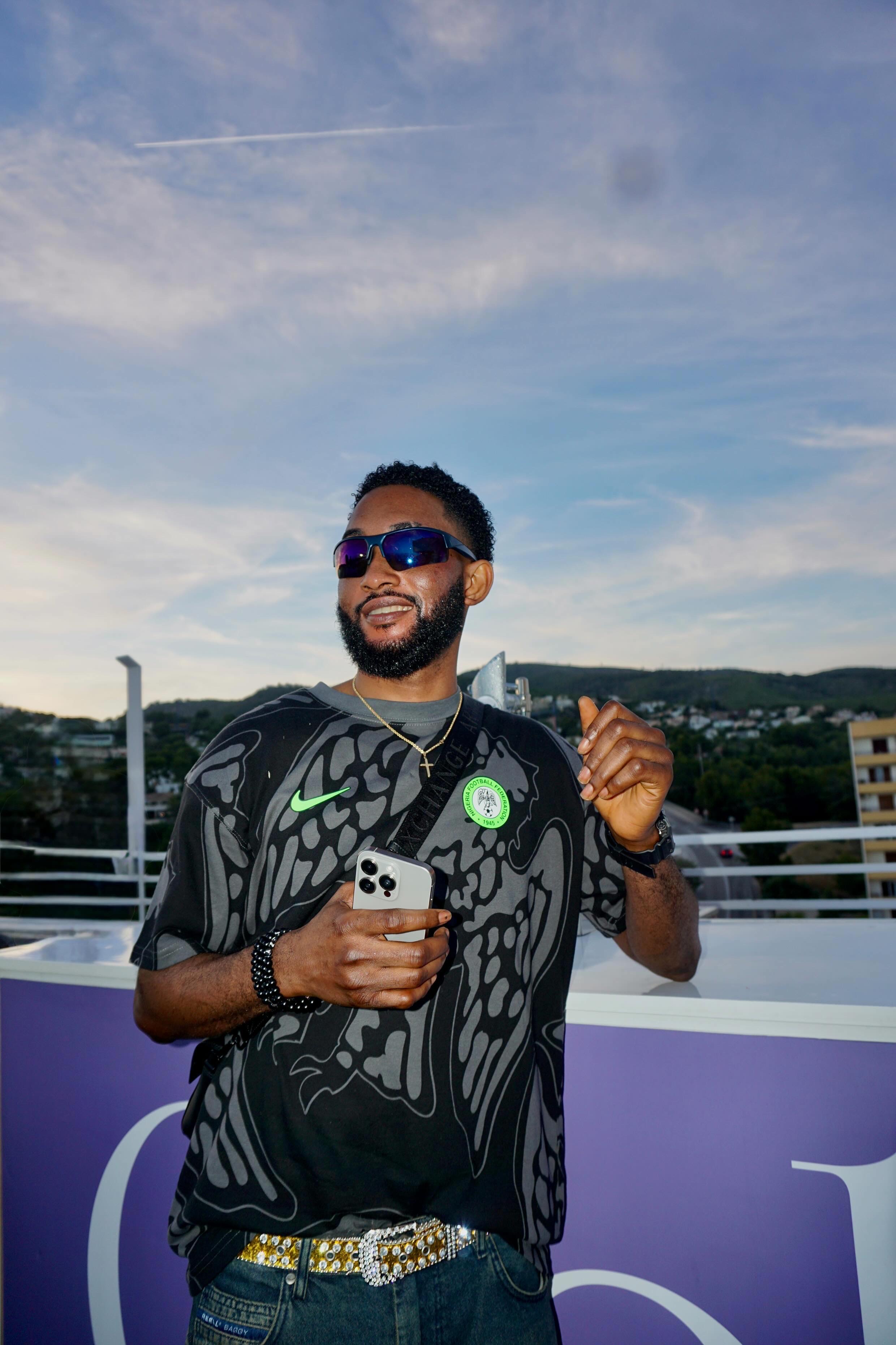 Rooftop Pose — Sunset overlooking Spain
